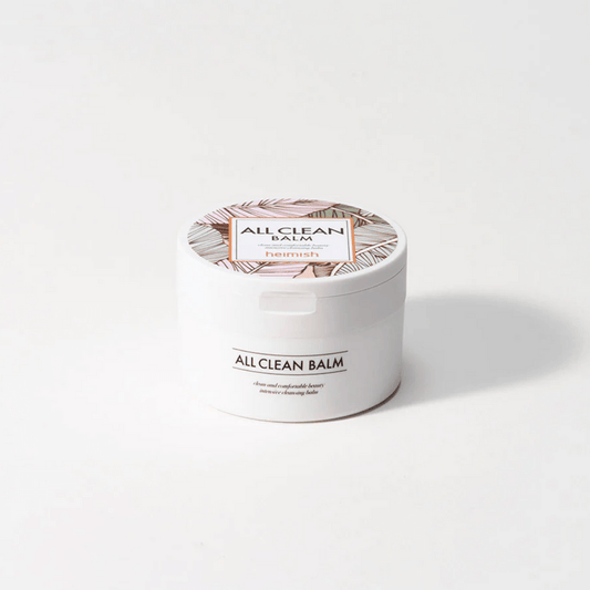 Heimish All Clean Balm 120ml container, a multi-cleansing product for makeup removal and skin hydration.