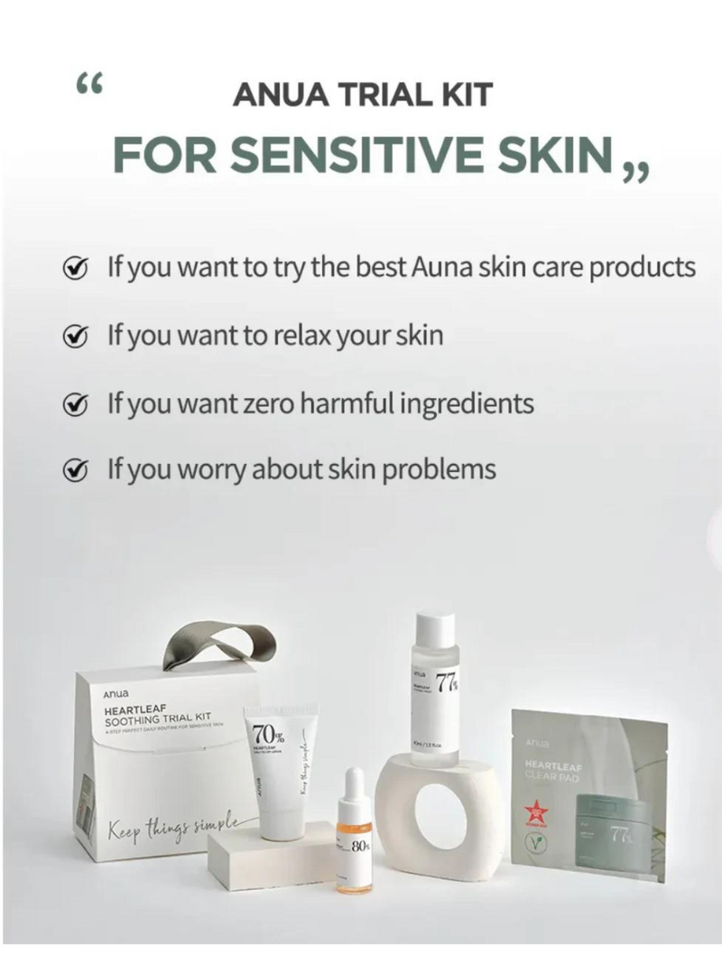 Anua Heartleaf Soothing Trial Kit