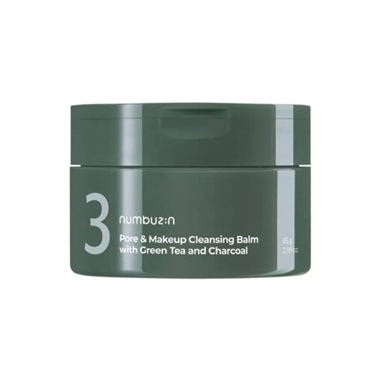 Numbuzin No.3 Pore & Makeup Cleansing Balm with Creen Tea and Charcoal - Hollyskin