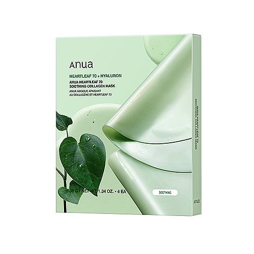 ANUA Heartleaf Soothing Collagen Mask 4pcs