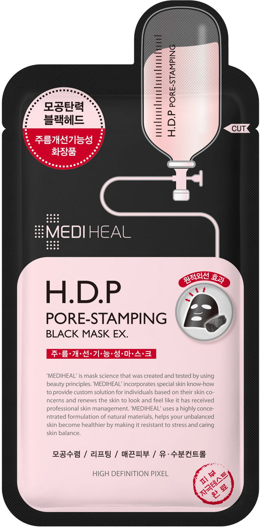 Mediheal H.D.P Pore Stamping Black Mask - Hollyskin